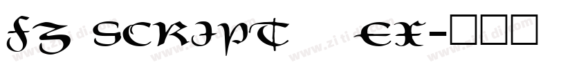 FZ SCRIPT 1 EX字体转换